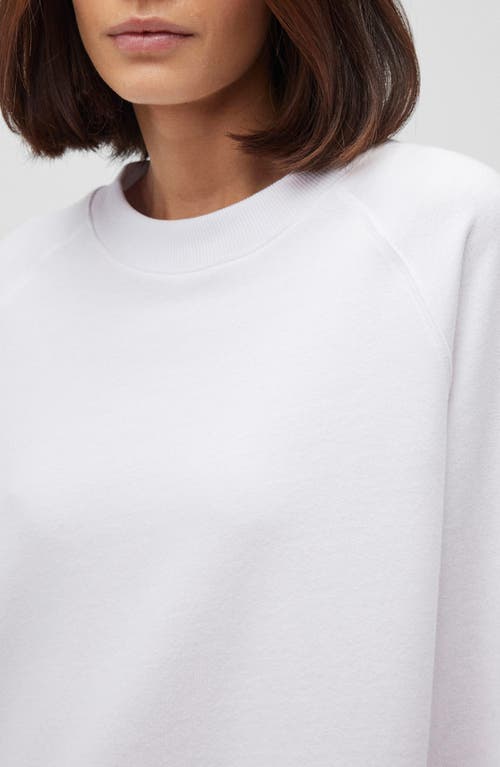 Mavi Jeans Cotton Blend Sweatshirt In White
