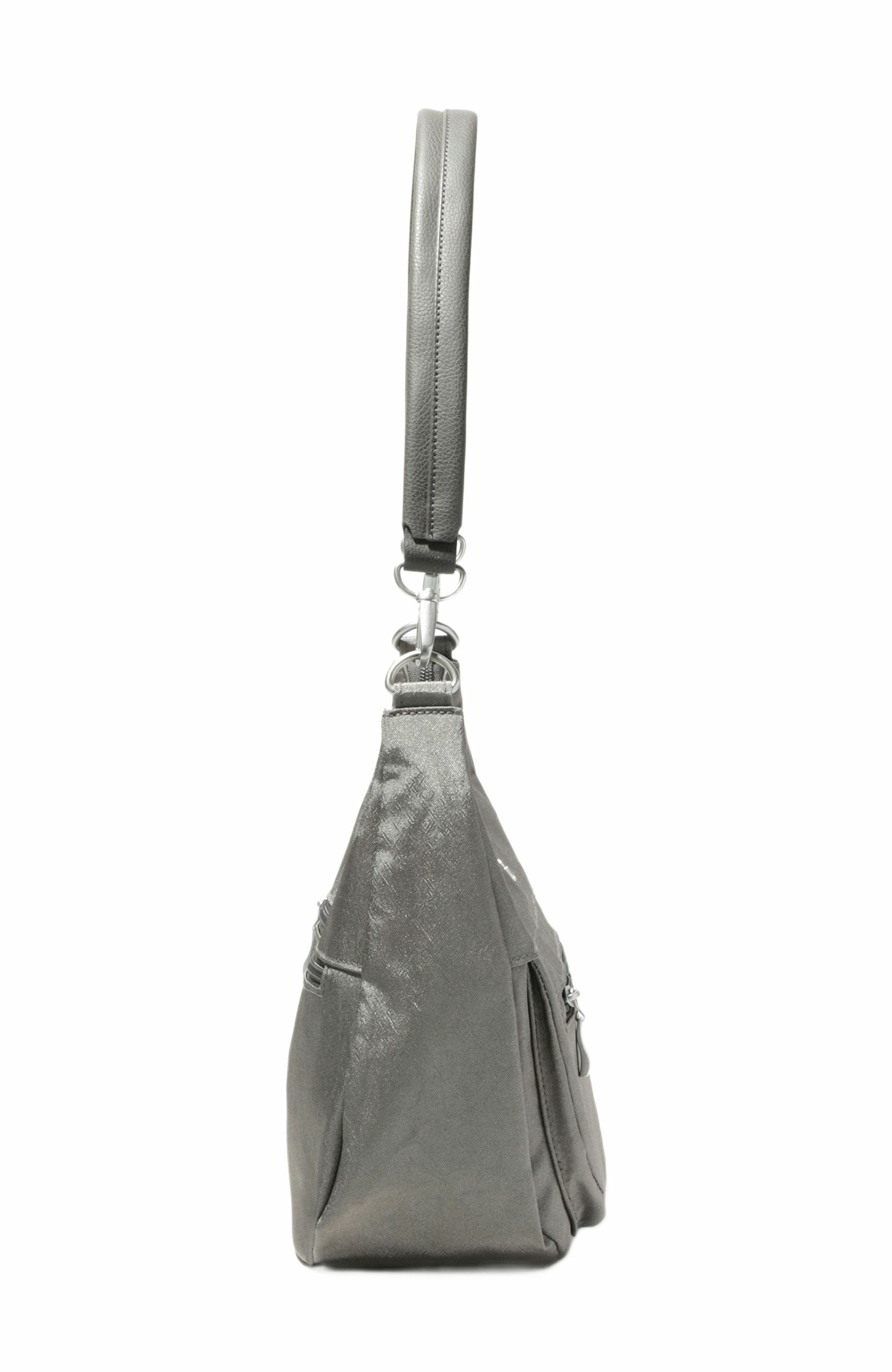 BAGGALLINI Modern Pocket Half Moon Shoulder Bag, Alternate, color, Sterling Shimmer