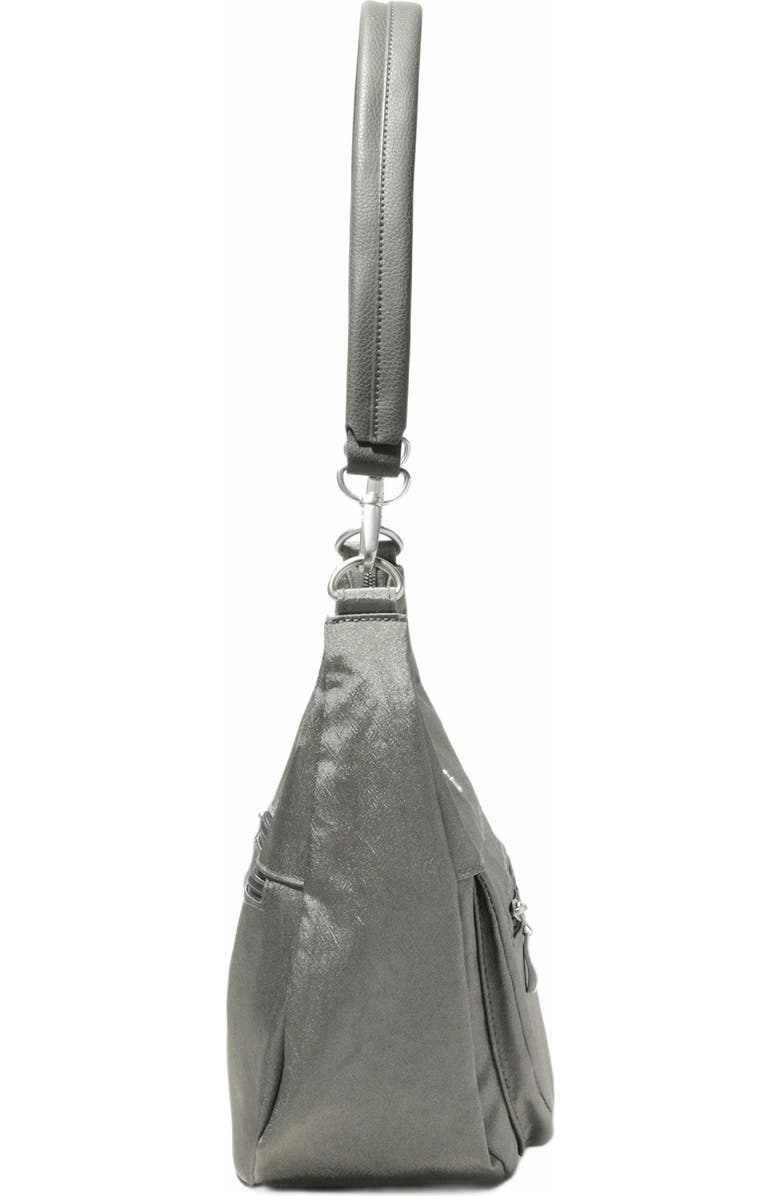 BAGGALLINI Modern Pocket Half Moon Shoulder Bag, Alternate, color, Sterling Shimmer
