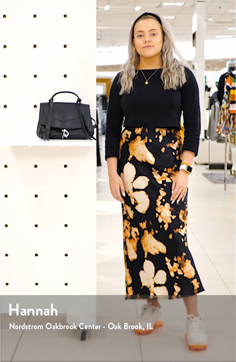 Medium Stella Convertible Leather Satchel, sales video thumbnail