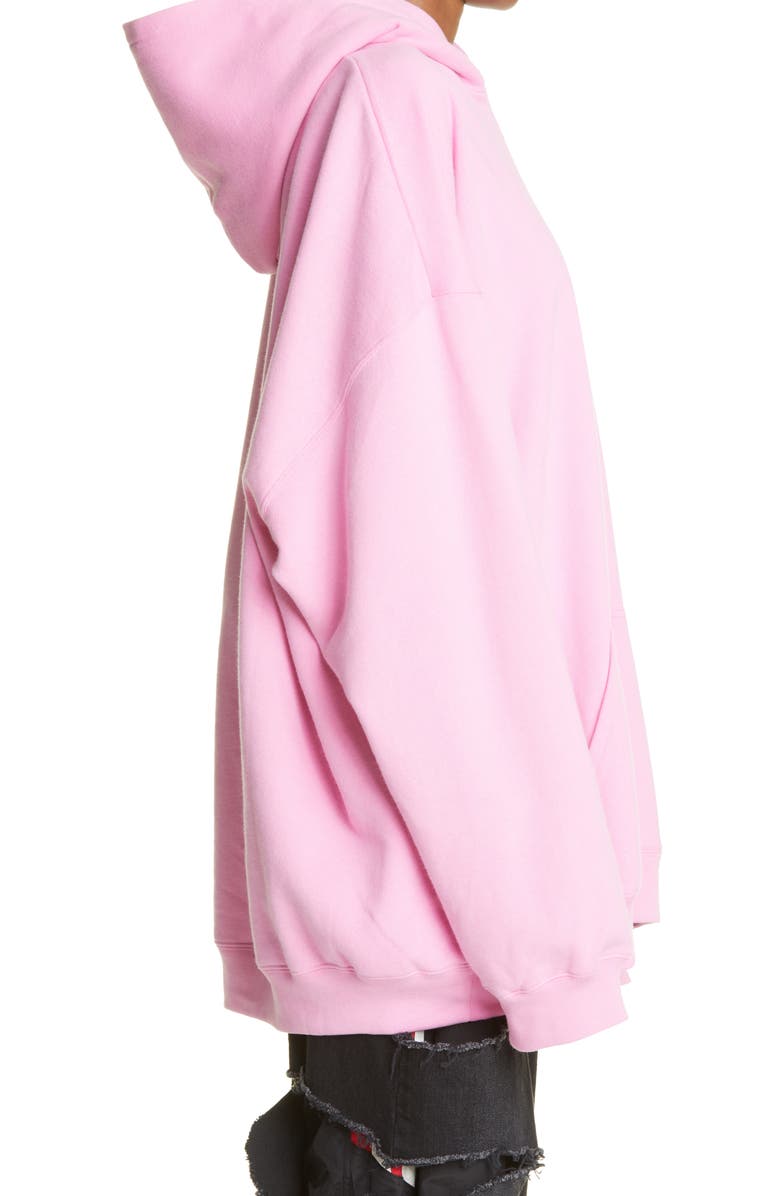 Balenciaga Gay Pride Embroidered Oversize Cotton Hoodie, Alternate, color, 