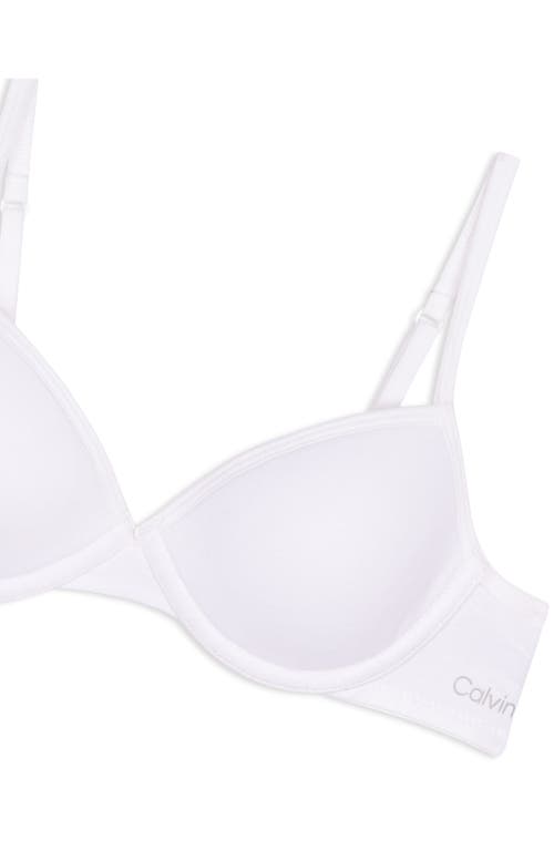 Shop Calvin Klein Kids' Underwire Bra In White