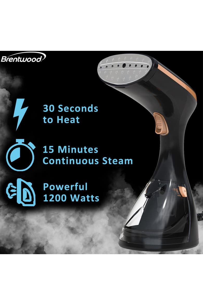 1200W Portable Handheld Garment Iron Steamer in Black, Alternate, color, Black