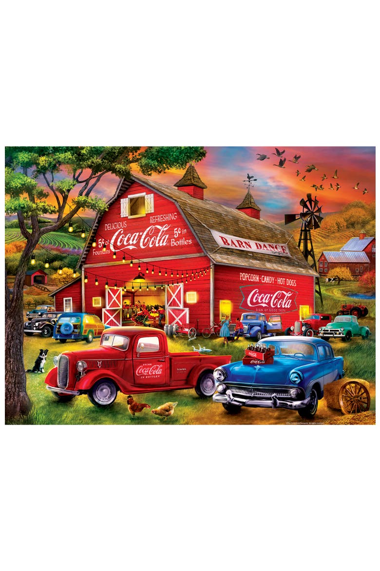 Coca-Cola Barn Dance 300 Piece Puzzle, Alternate, color, Multicolor