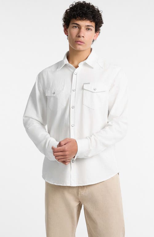 Guess Jeans Slim Long Sleeve Denim Shirt In Gjwi