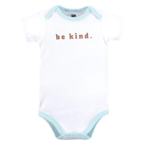 Hudson Baby Five-piece Set Of Cotton Infant All-in-one Bodysuits In Green