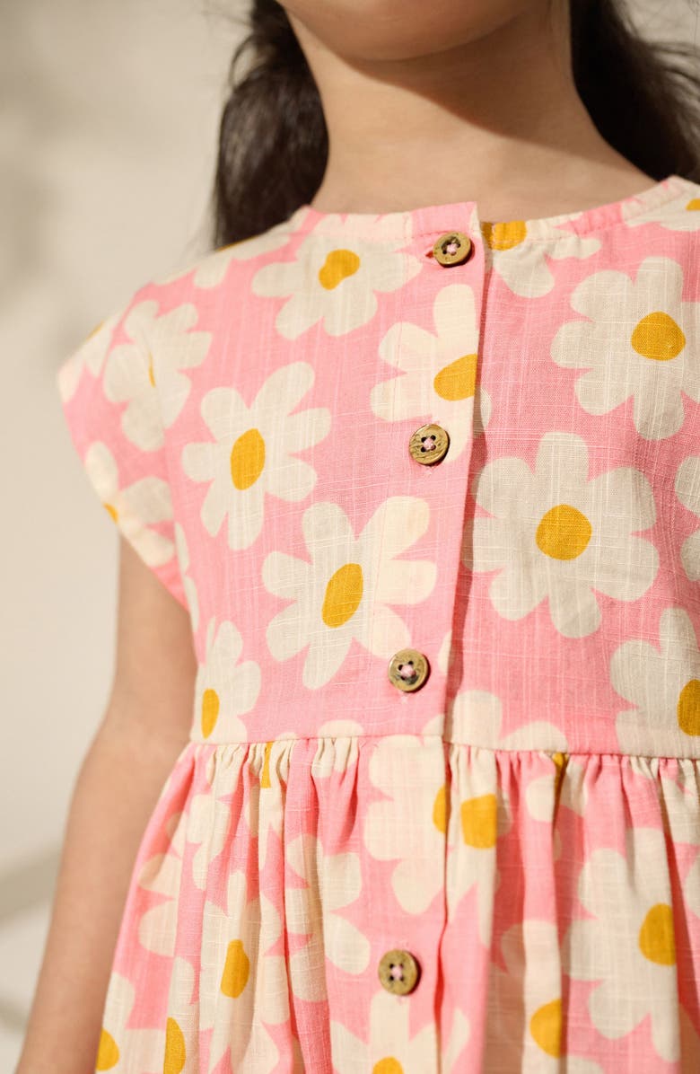 NEXT Kids' Floral Print Cotton Button Front Dress, Alternate, color, 