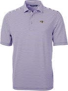 Cutter & Buck Men's Cutter & Buck Purple Baltimore Ravens Big & Tall Virtue Eco Pique Stripe Recycled Polo