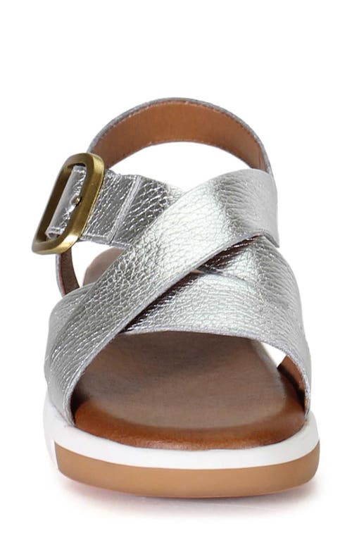 Diba True Advo Cate Wedge Sandal In Silver