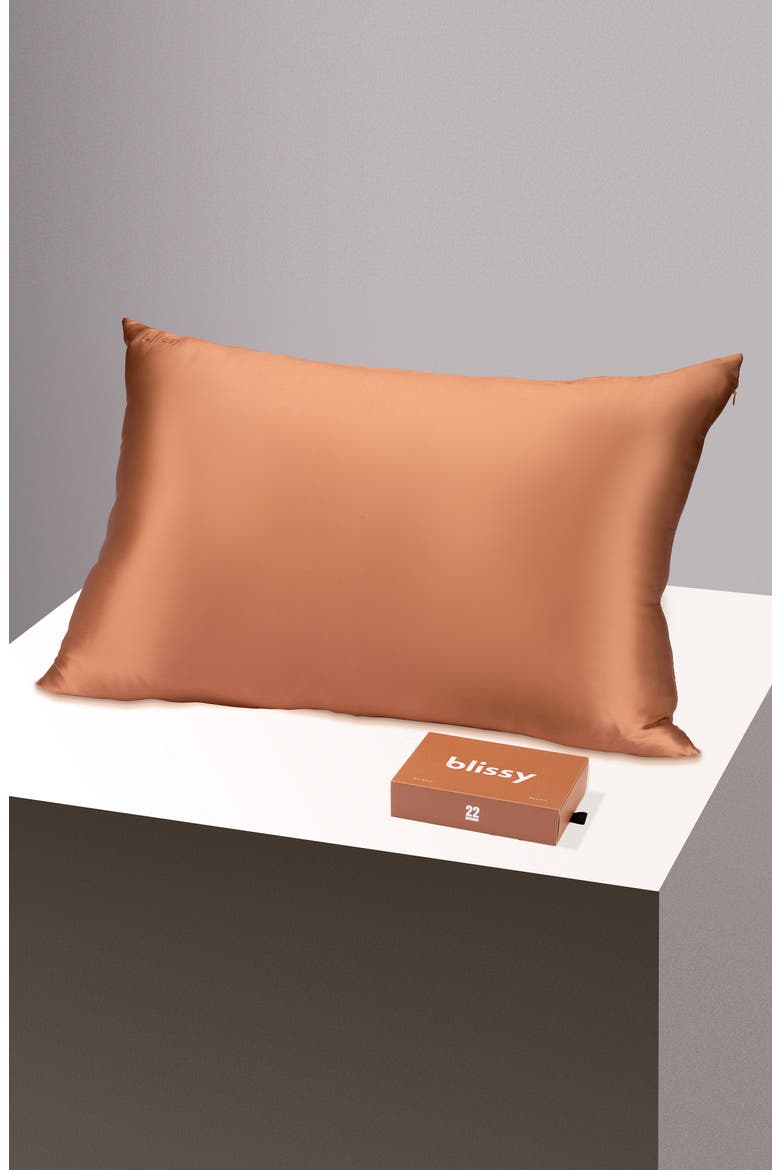 Mulberry Silk Pillowcase, Alternate, color, CINNAMON