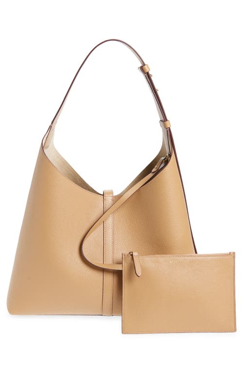 Strathberry Kite Leather Hobo Bag In Brown