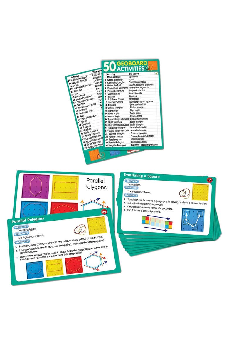 50 Geoboard Activities, Alternate, color, Multicolored