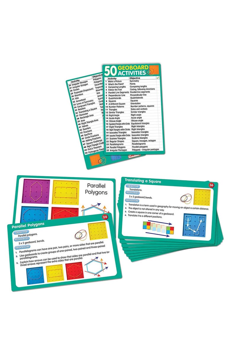 Junior Learning 50 Geoboard Activities, Alternate, color,