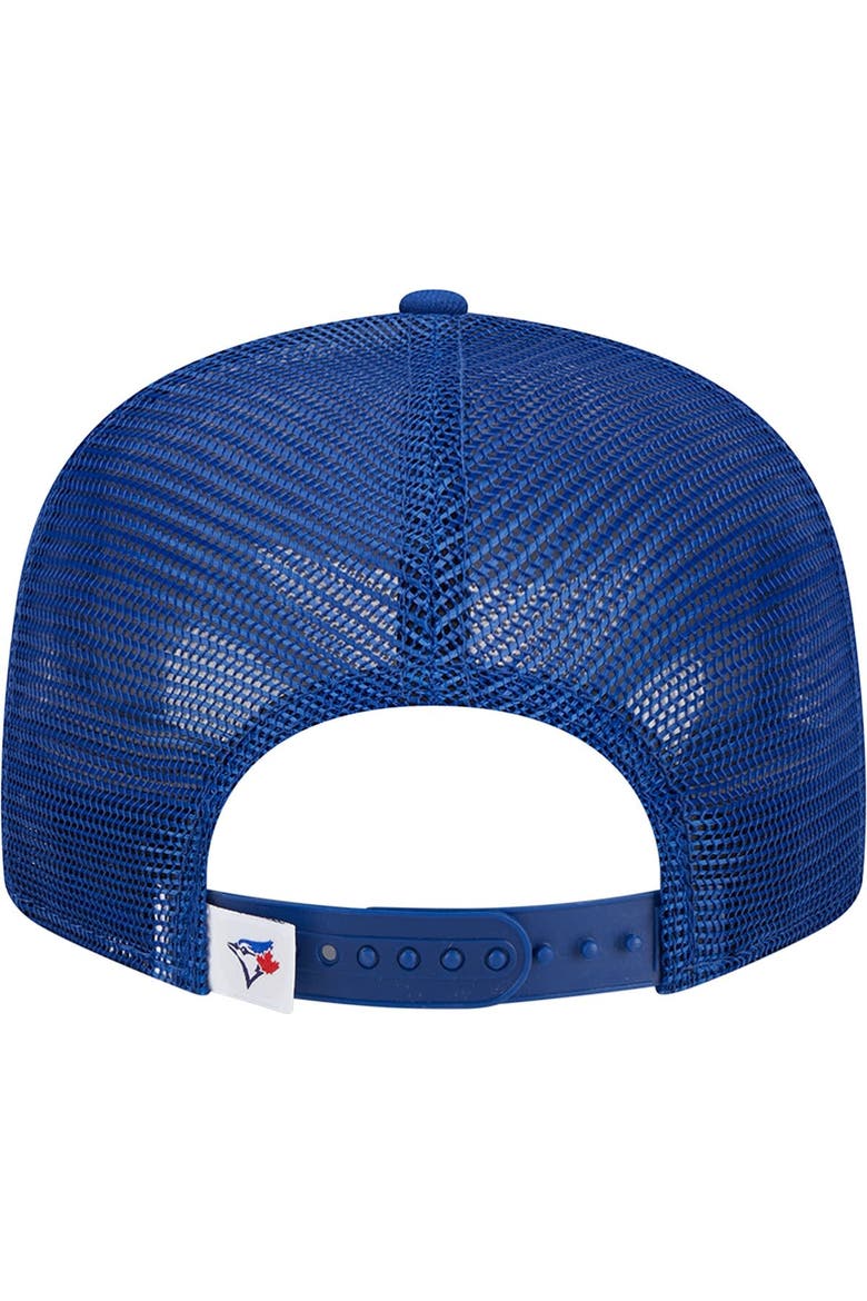 Men's New Era Royal Toronto Blue Jays Team Color Trucker 9FIFTY Snapback Hat, Alternate, color, Royal