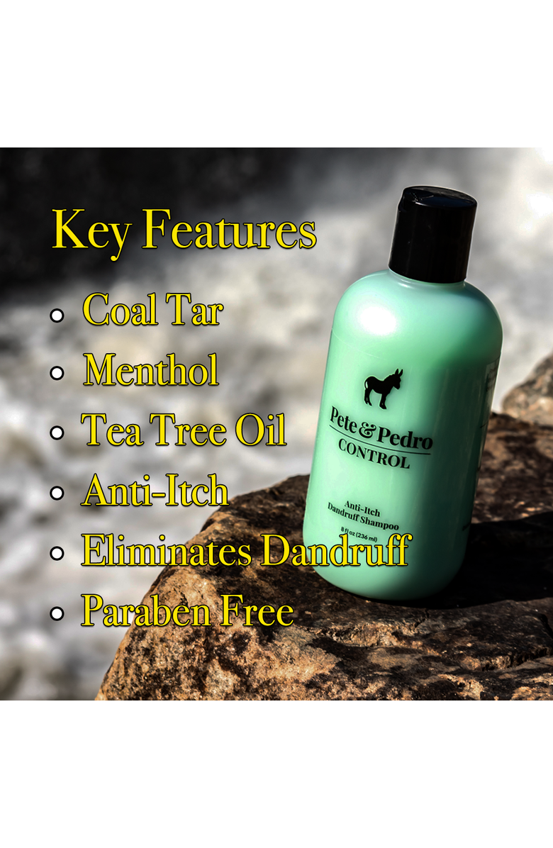 Pete & Pedro CONTROL Extra-Strength Dandruff & Anti-itch Shampoo, Alternate, color, NO COLOR