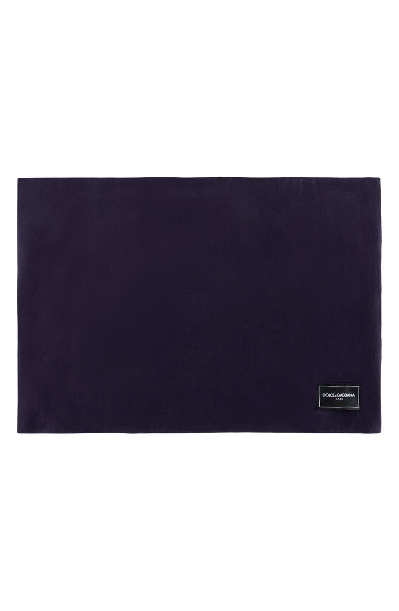 Dolce&Gabbana Blu Meditteraneo Linen Placemat & Napkin Set, Alternate, color, Medium Blue