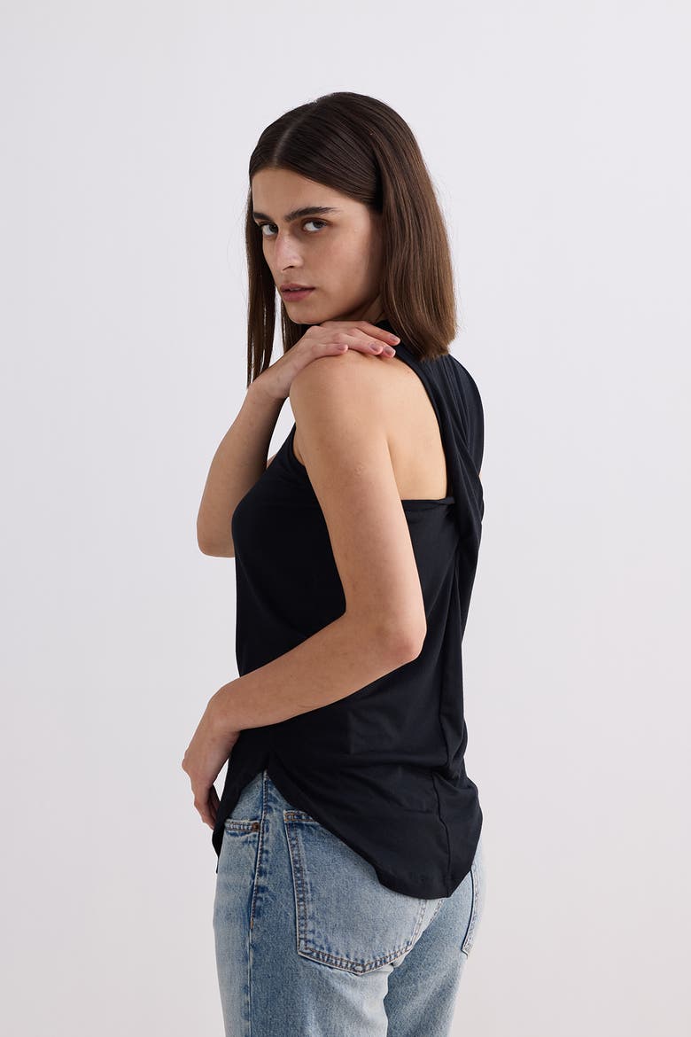 Back to Basics Top in Black, Alternate, color, Black