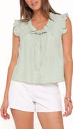 Petal & Pup Luisa Ruffle Trim Stripe Shirt