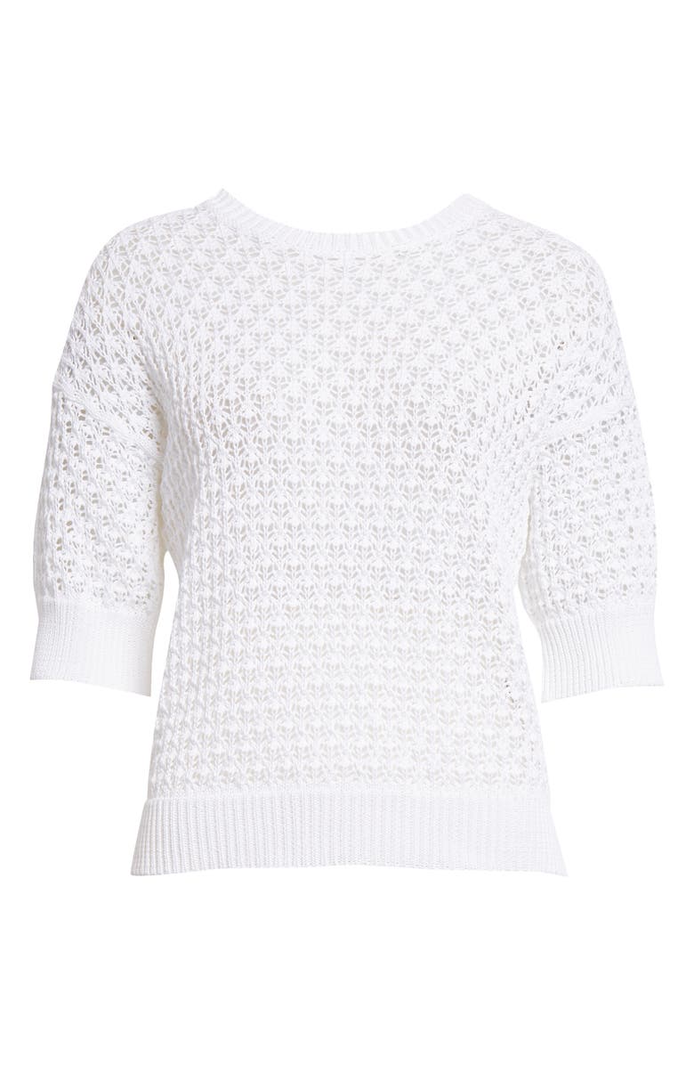 Eleventy Open Stitch Cotton Sweater, Alternate, color, 