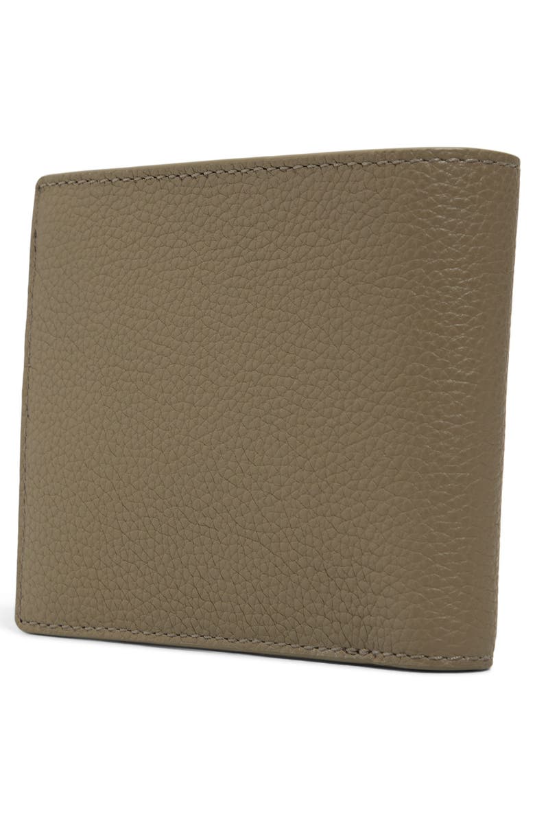 Ted Baker London Brockwell Pebbled Leather Bifold Wallet, Alternate, color, Sage