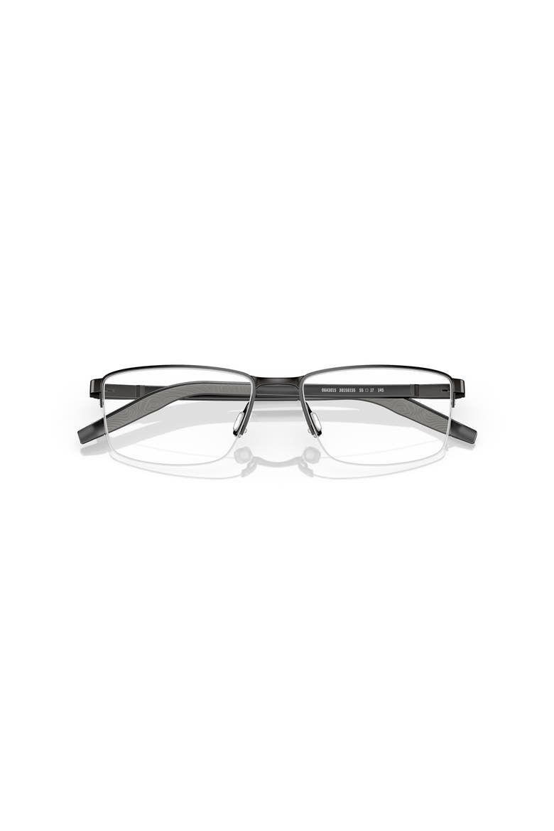 57mm Rectangle optical glasses, Alternate, color, Black