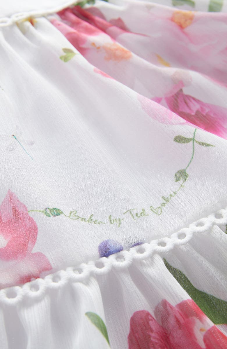 Baker by Ted Baker Floral Chiffon Dress, Alternate, color, 