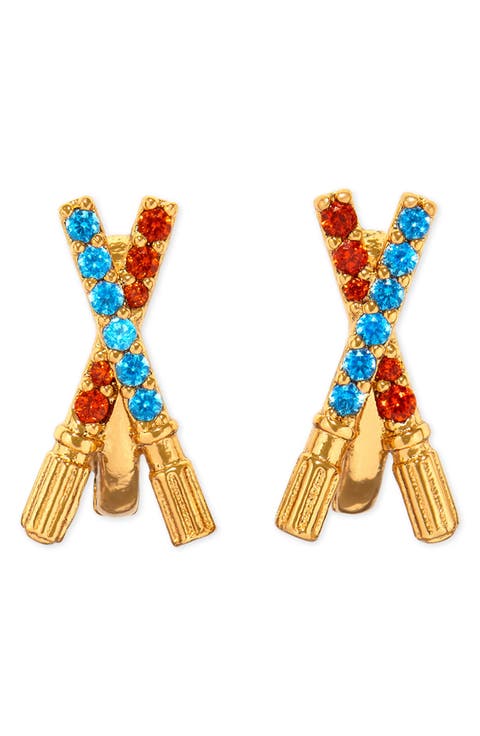 Star Wars™ Lightsaber Duel Cubic Zirconia Hoop Earrings