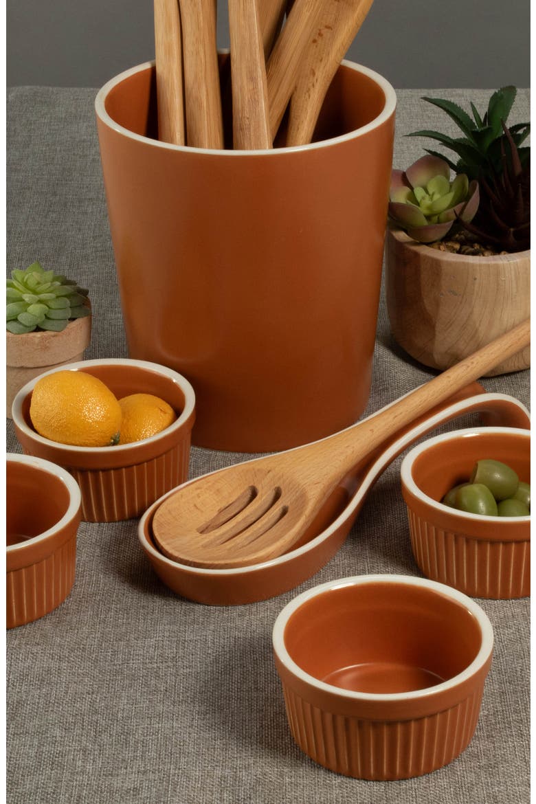 6-Piece Terracotta Counter Top Dishes, Alternate, color, TERRACOTTA