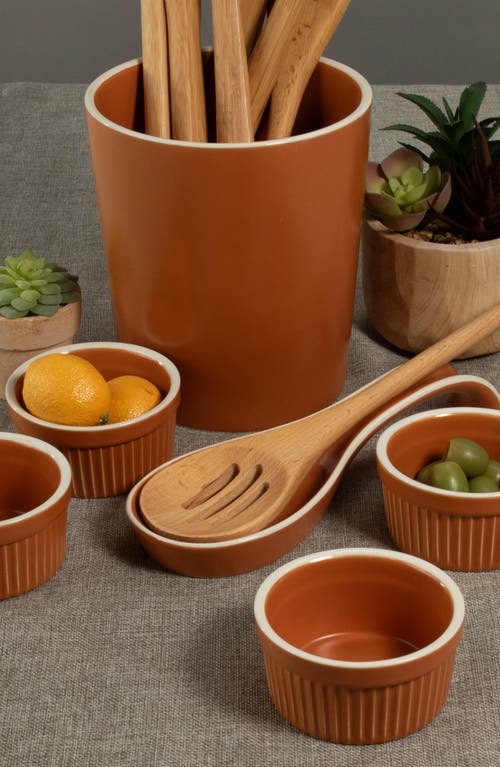 Bia Cordon Bleu Tempo 6-piece Countertop Accessory Set In Terracotta