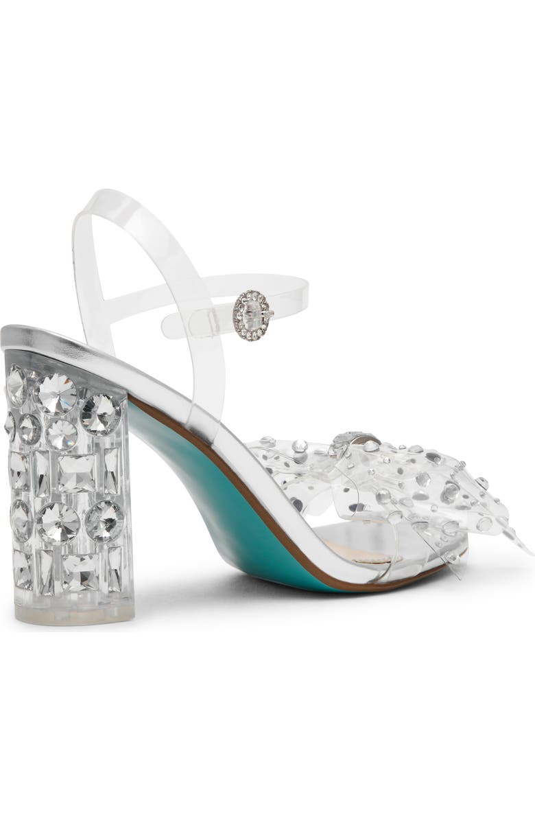 Betsey Johnson Pratt Ankle Strap Sandal, Alternate, color, Silver