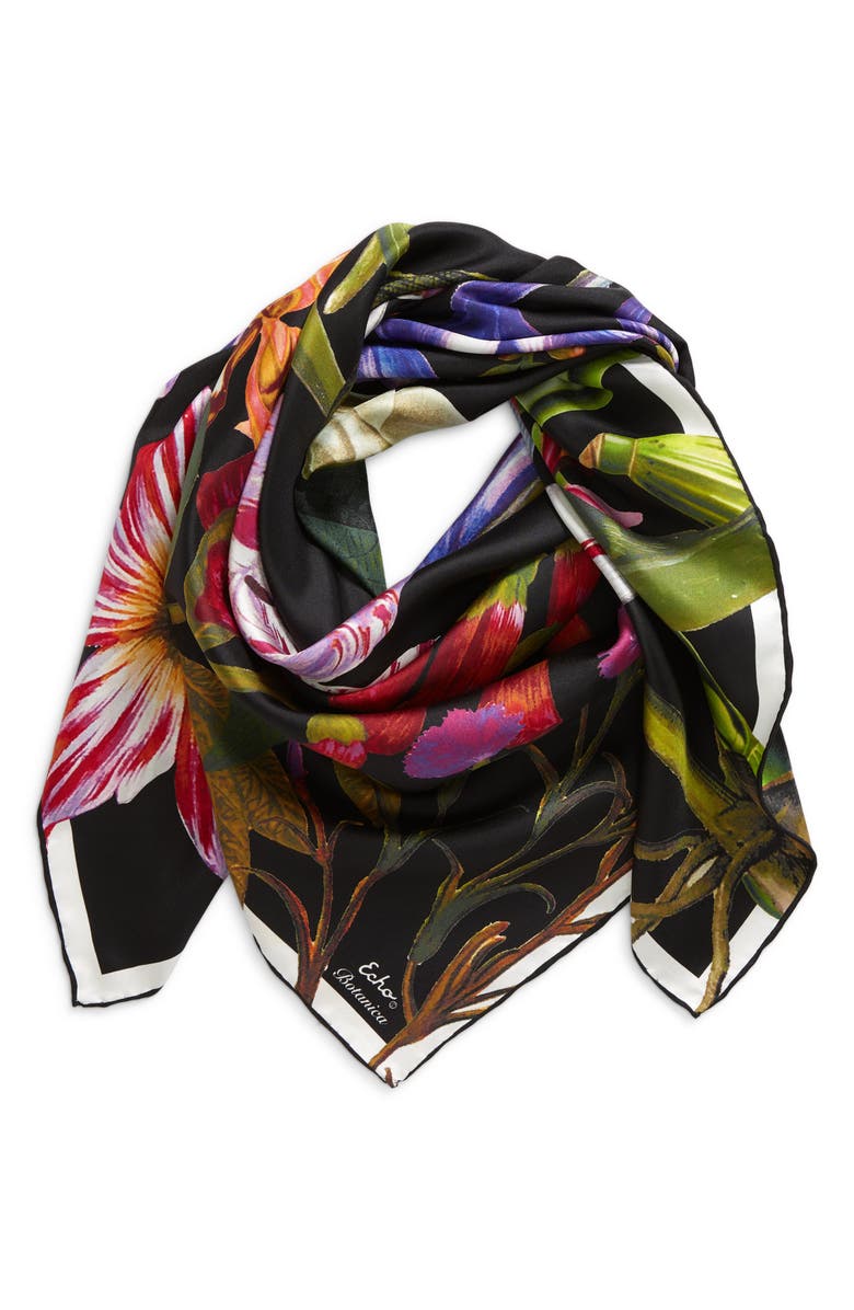 Echo Botanica Silk Square Scarf, Main, color,