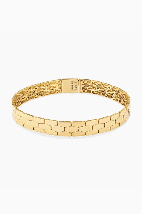 14K Yellow Gold Honey Bracelet