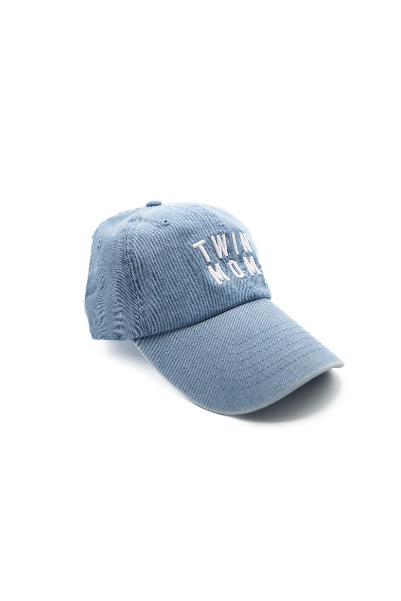 Twin Mom Baseball Hat, Alternate, color, Denim