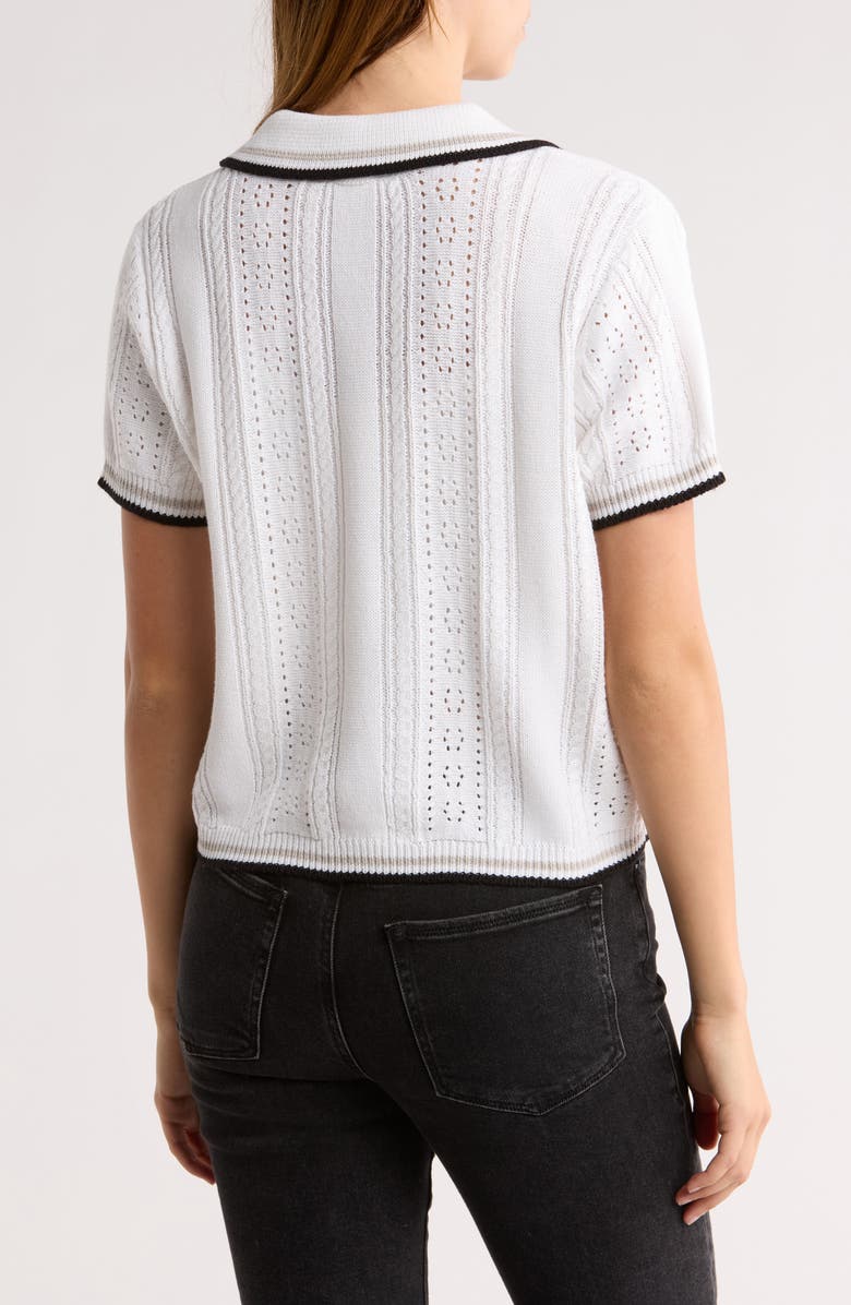 RDI Open Stitch Polo, Alternate, color, White