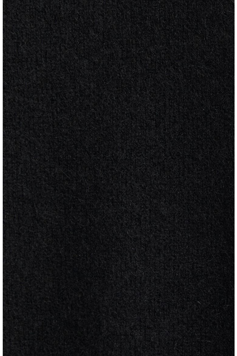 Cashmere Bomber Cardigan, Alternate, color, BLACK