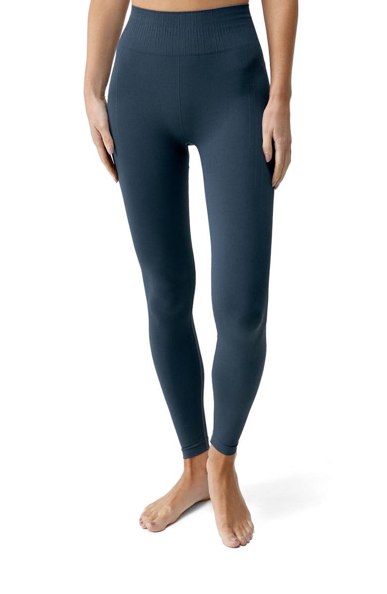 Born Living Yoga Nawal Seamless High Rise Sport Legging, Main, color, Stormy Grey