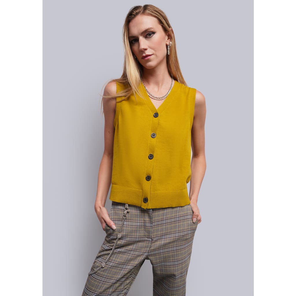 Wildfang The Everyday Sweater Vest In Dijon