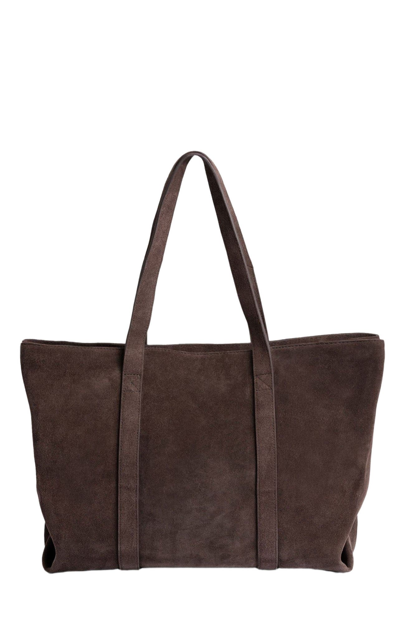 Saint + Sofia Kara Shopper Bag, Alternate, color, Brown