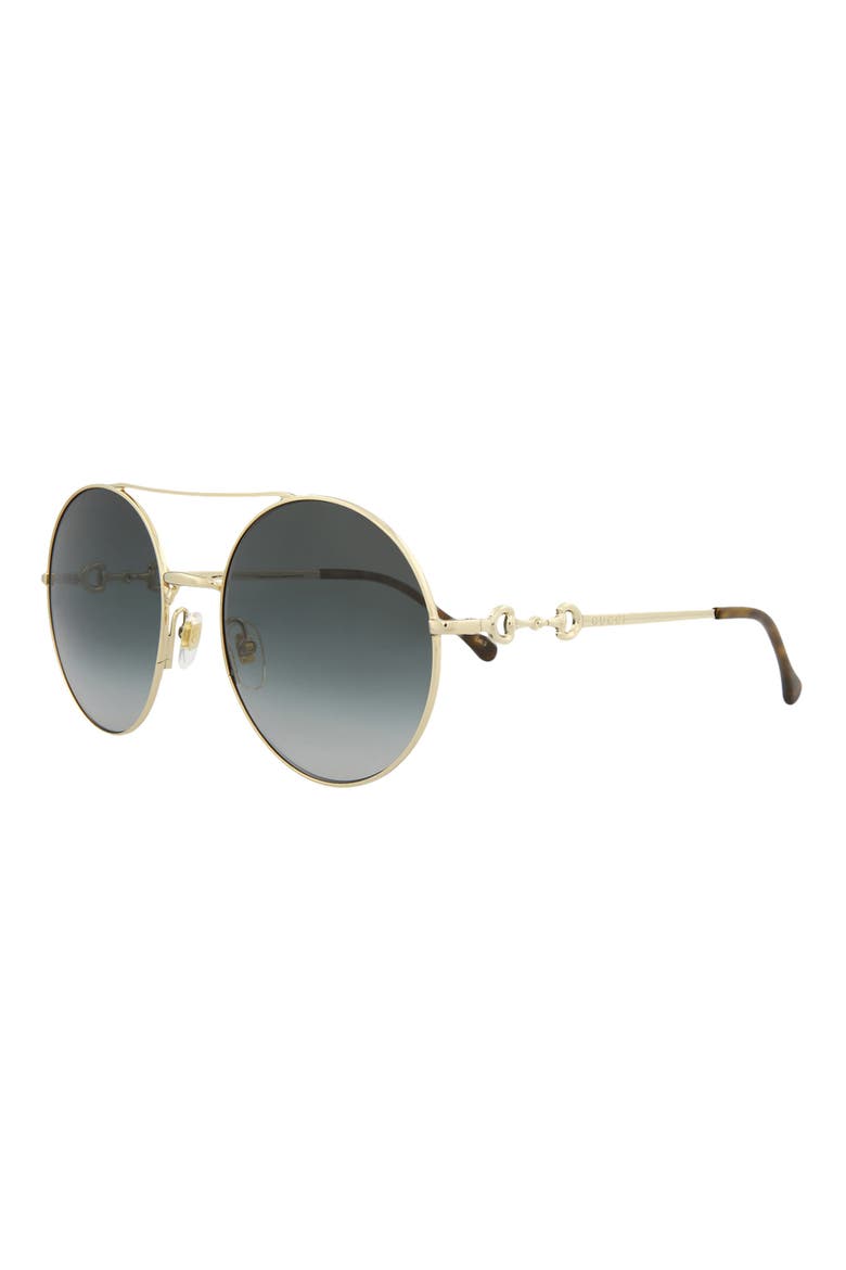 59mm Oversize Sunglasses, Alternate, color, GOLD GOLD GREY