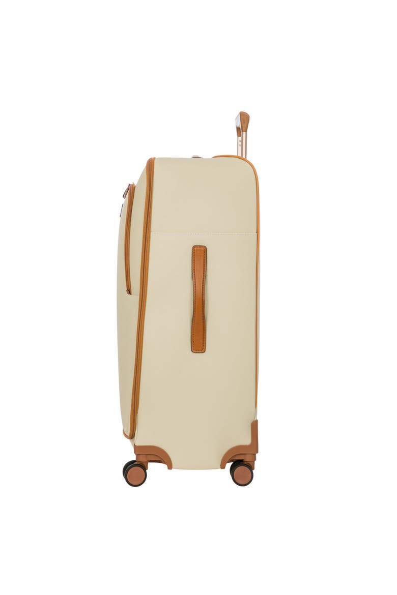 Firenze Softside 30" Large Checked Compound Spinner Luggage, Alternate, color, Cream
