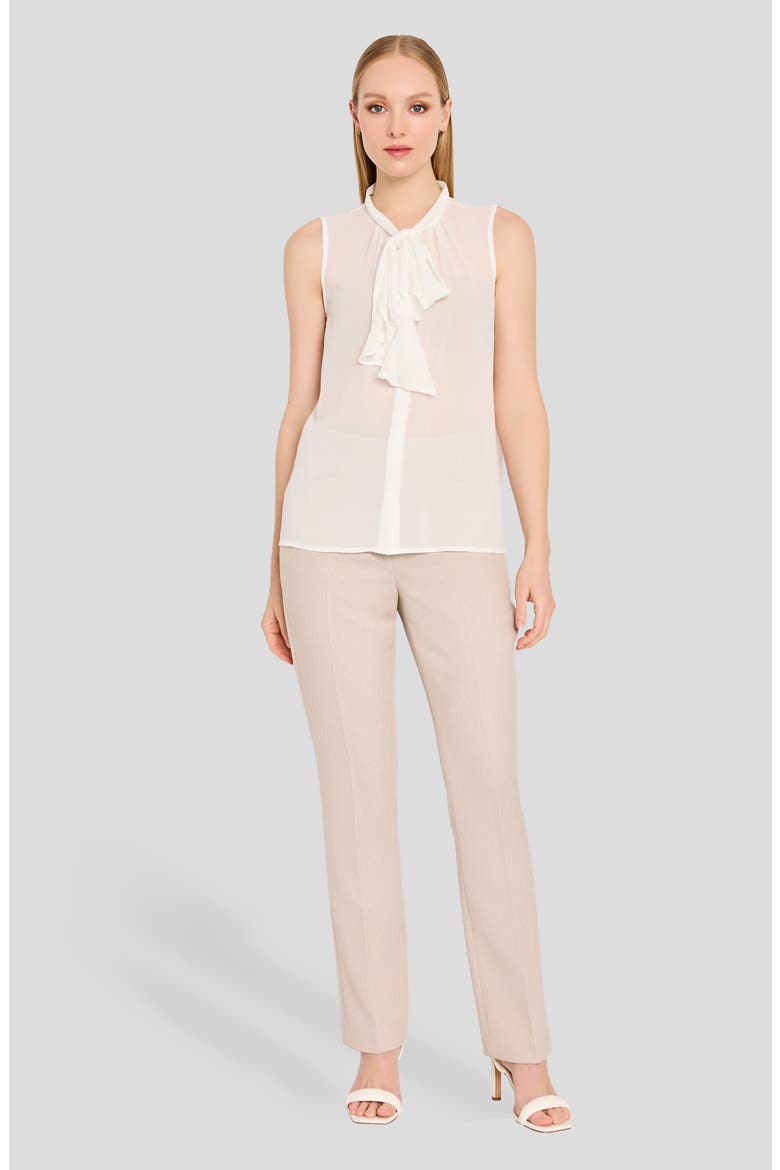 Ruffle Tie Sleeveless Top, Alternate, color, IVORY