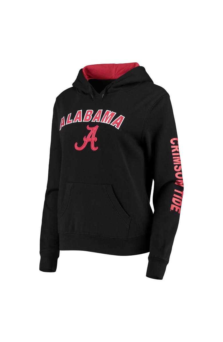 COLOSSEUM Women's Colosseum Black Alabama Crimson Tide Loud and Proud Pullover Hoodie, Alternate, color, Black