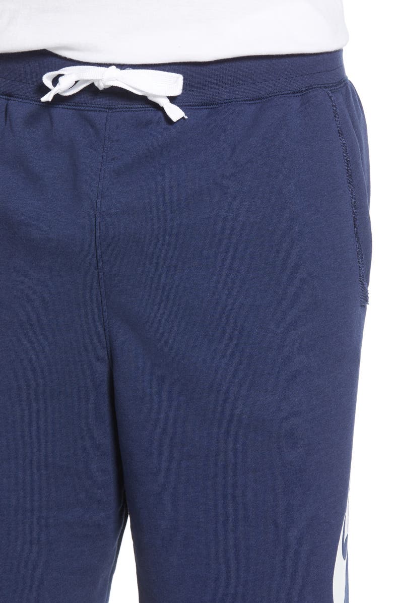 Nike Sportswear Alumni Shorts, Alternate, color, Midnight Navy/ White