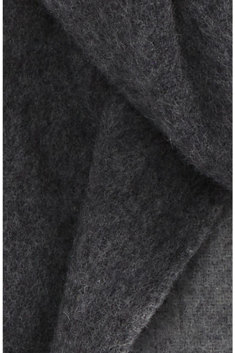 Classic Reversible Wool Blend Scarf, Alternate, color, DARK HEATHER/ GRAY HEATHER