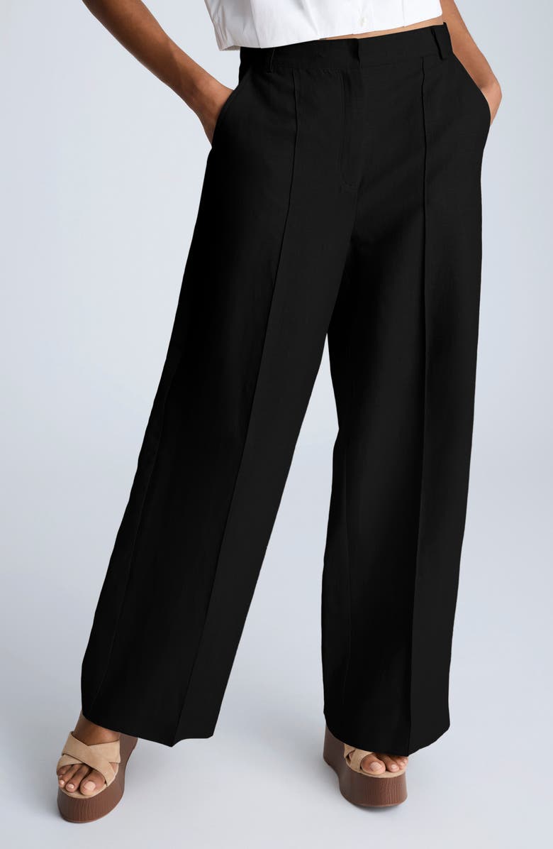 Kenneth Cole Pintuck Pleat Wide Leg Pants, Main, color,