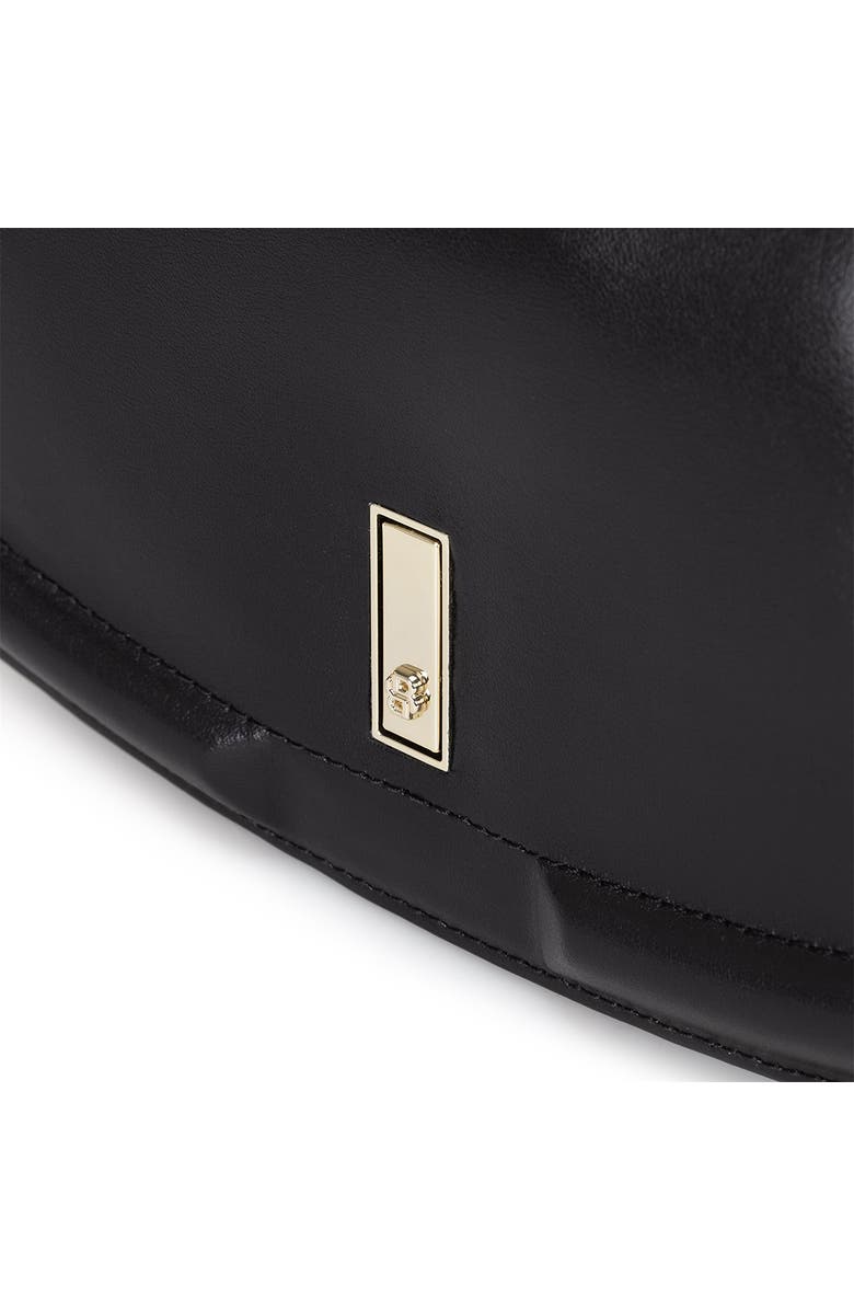 BOSS Ariell Leather Clutch, Alternate, color, Black