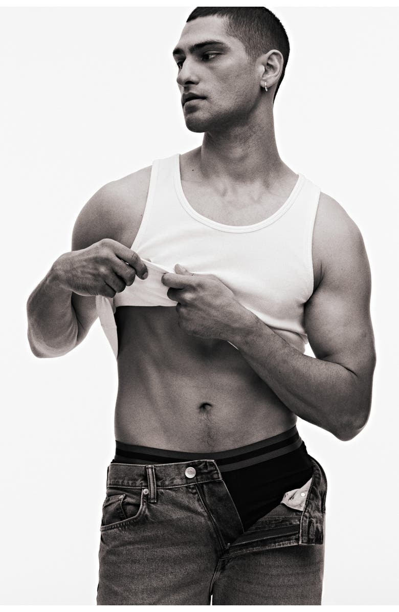 H&M 10-pack cotton short boxer briefs, Alternate, color, Black/Brown