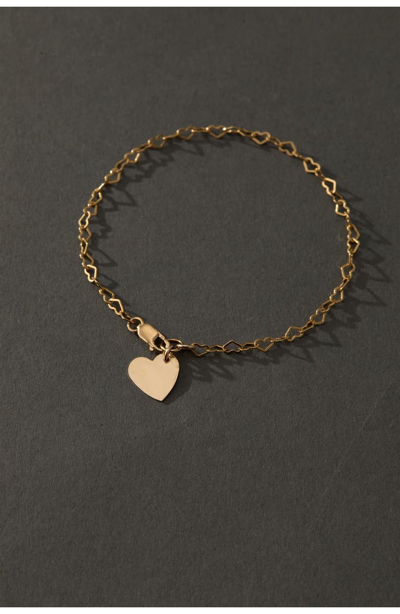 Set & Stones Mandy Heart Bracelet, Alternate, color, Gold