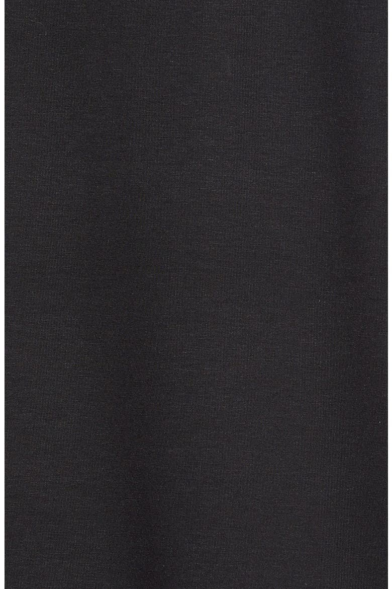 Asymmetrical Hem Top, Alternate, color, BLACK