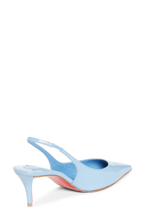 Christian Louboutin Miss Z Pointed Toe Slingback Pump In Blue